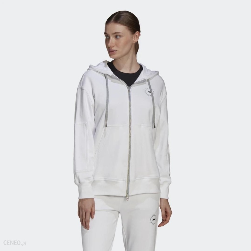 New Adidas Stella McCartney Women White Hoodie